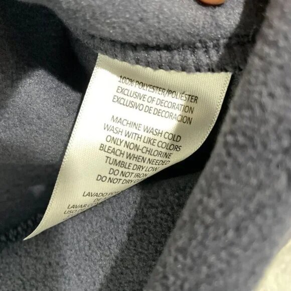 NEW Calvin Klein Jeans Womens S Full-Zip Fleece Sweatshirt Navy Blue Polyester - Picture 7 of 10